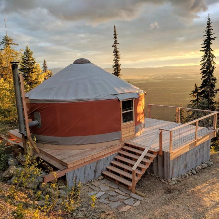 Visual Reference: Jewel Basin Yurt Jewel Basin Yurt Off Grid Yurt Bordering